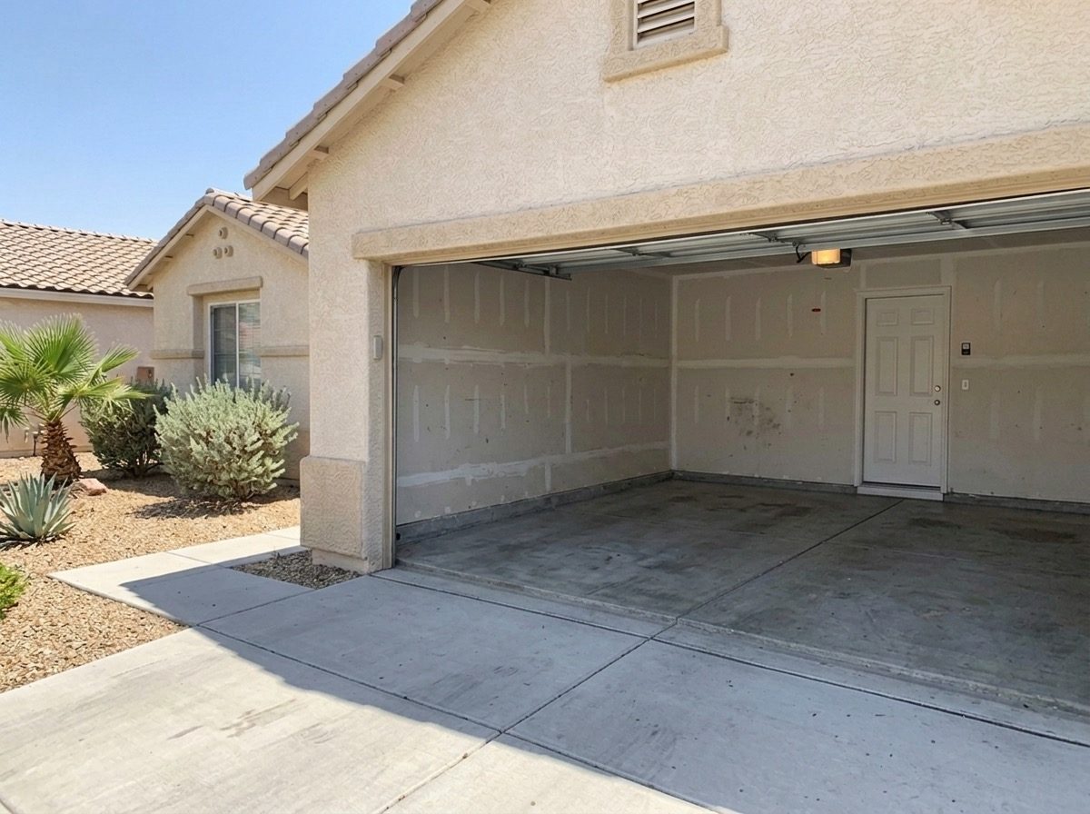 garage cleanout after Henderson Junk Solutions cleared the space
