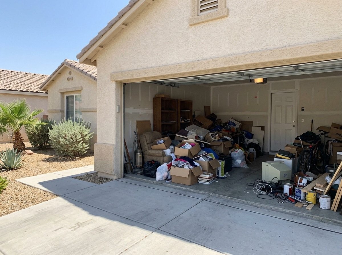 garage cleanout before removal