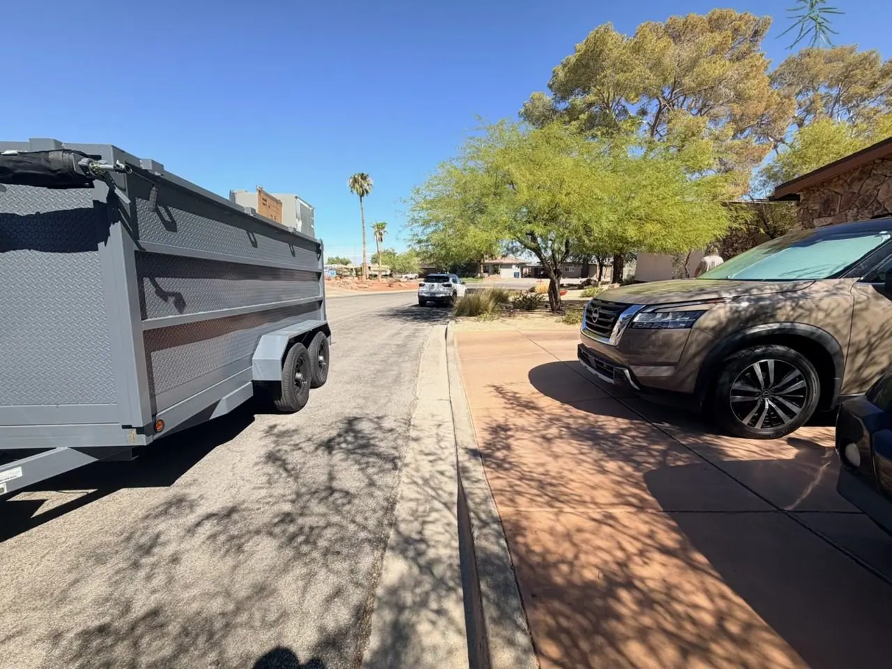 Same curb clear after appliance removal by Henderson Junk Solutions