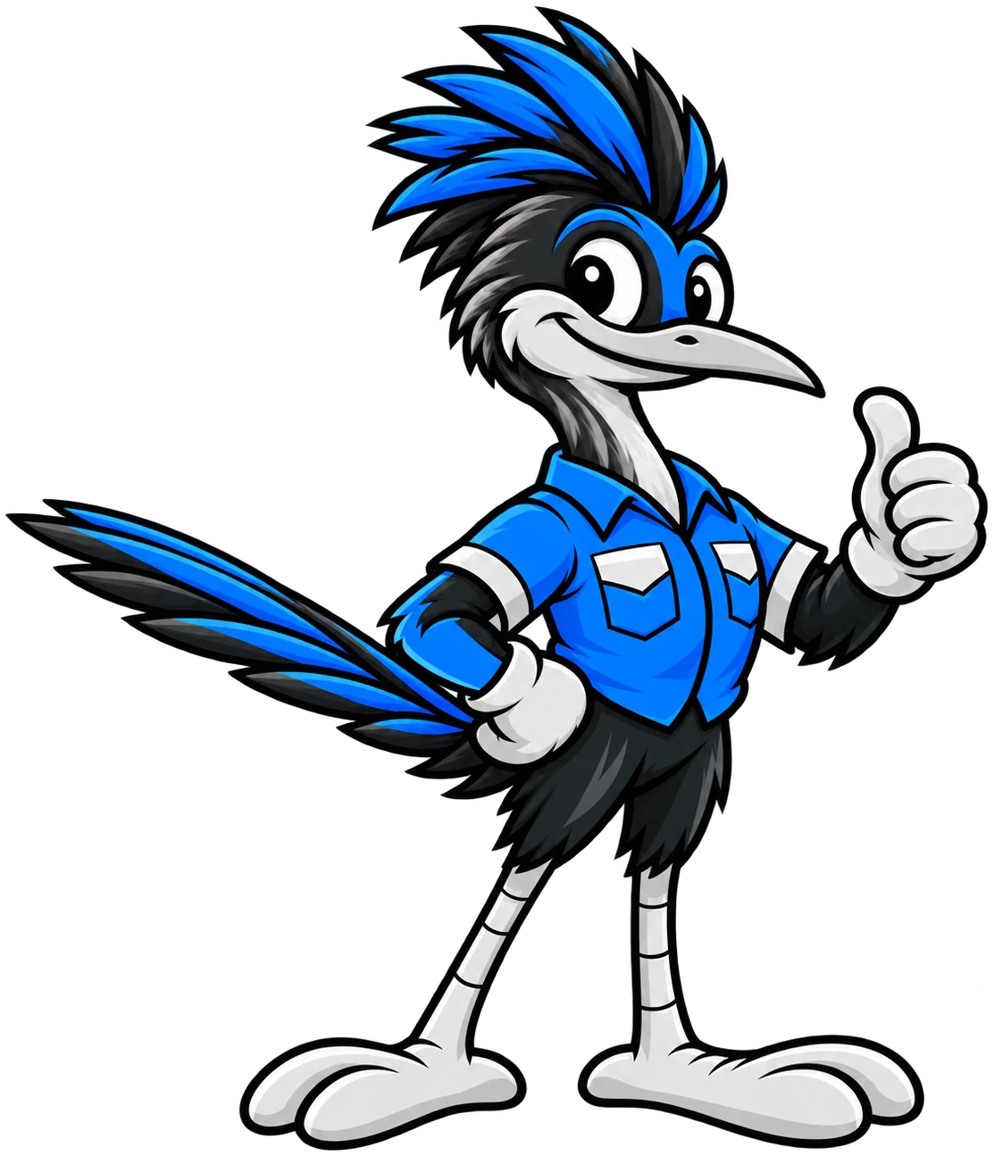Henderson Junk Solutions roadrunner mascot giving a thumbs up for junk removal in Green Valley North, Henderson, NV